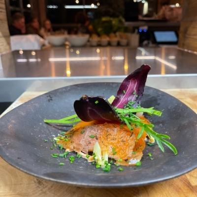 Gravelax de truite au restaurant Bistrot Noisette à Dieulefit